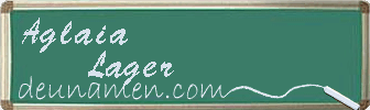 Aglaia Lager Visitenkarte